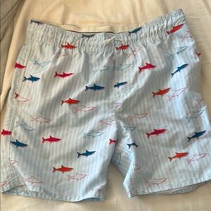 Men's Swim Shorts with Shark Print